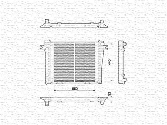 MAGNETI MARELLI Radiators, Motora dzesēšanas sistēma 350213771000